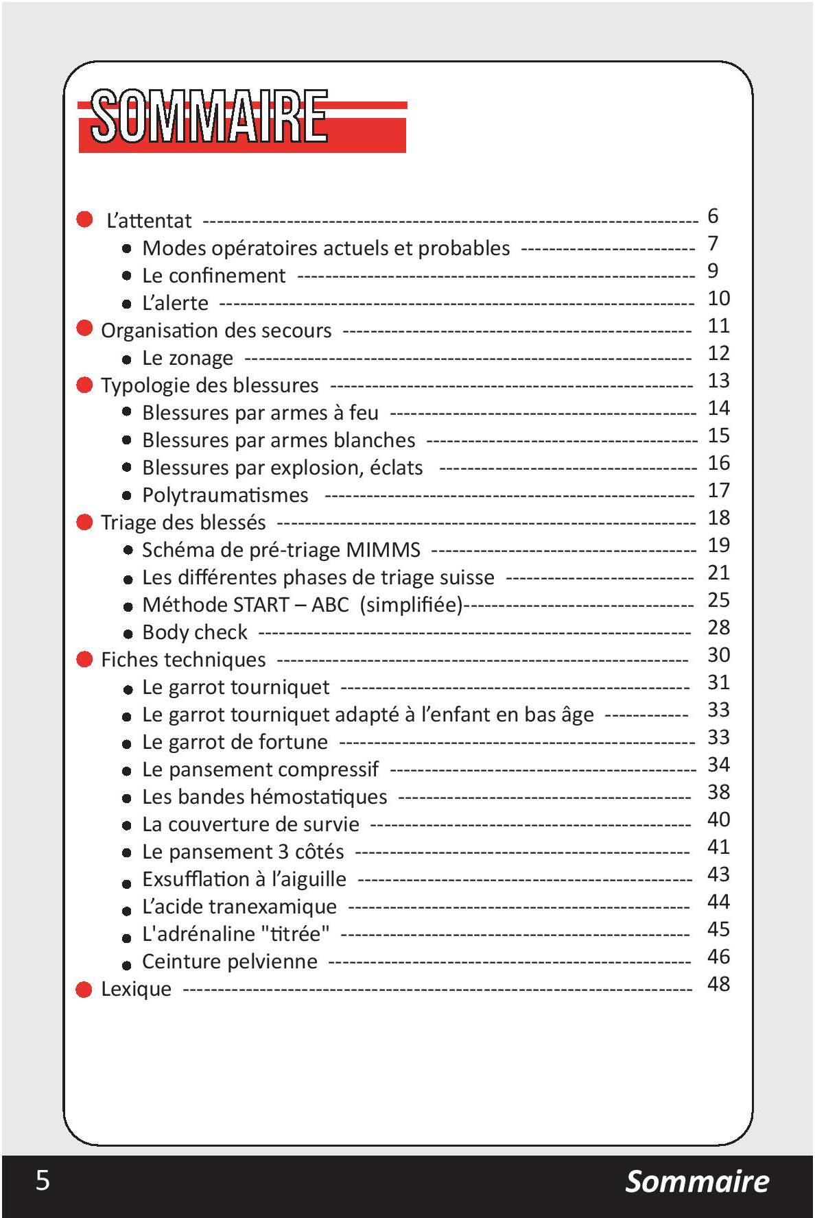 Sommaire Primo intervenants