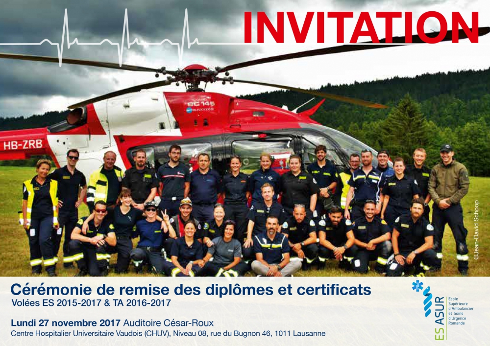 Invitation à la cérémonie de remise des diplômes