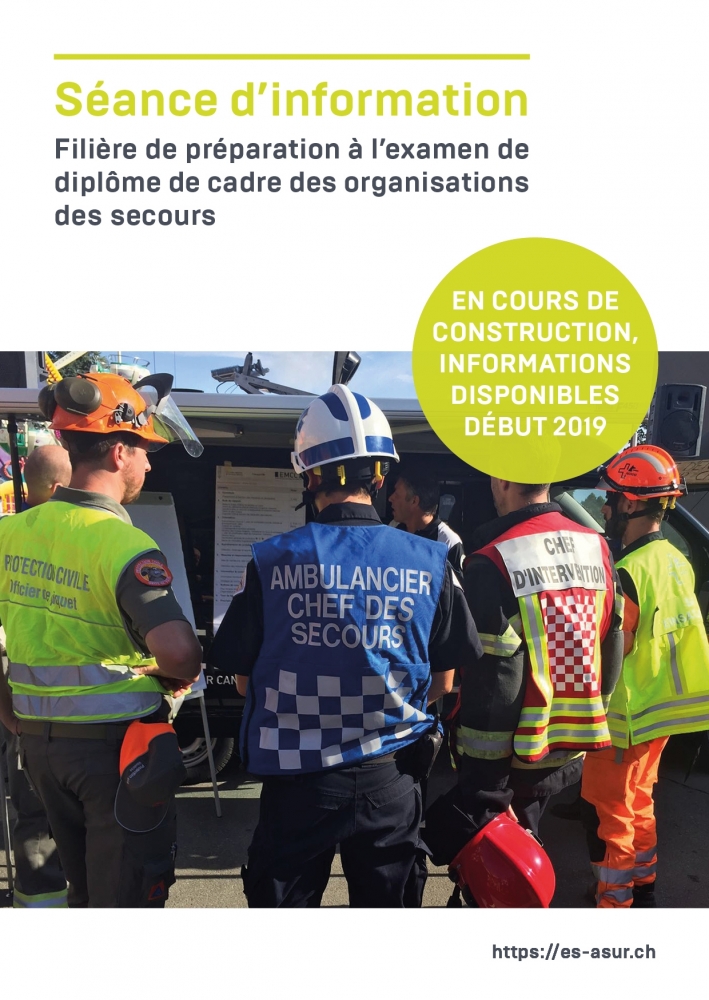 Séance d'information - Cadre des organisations des secours